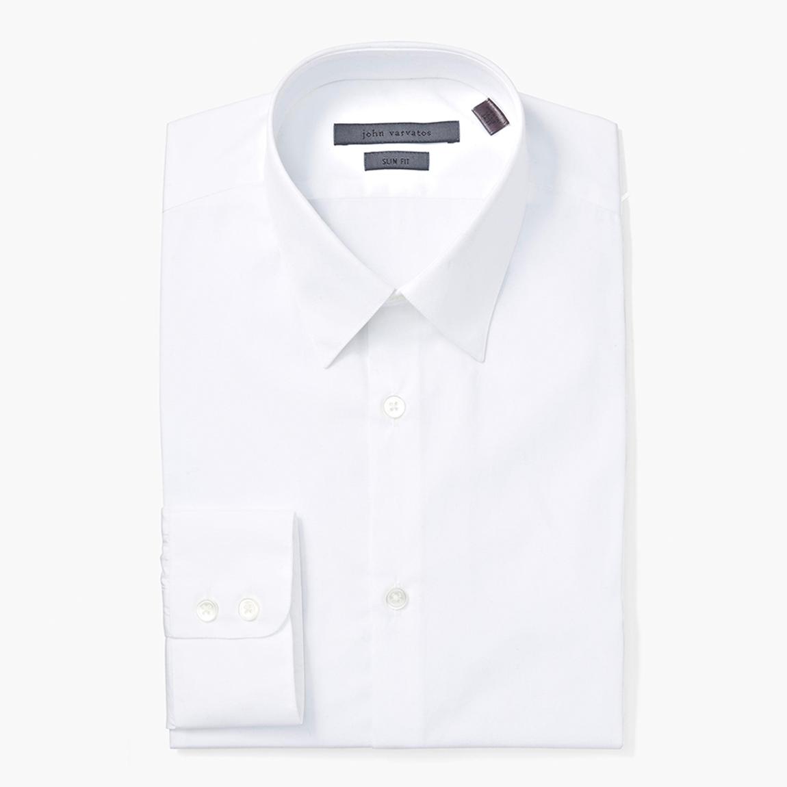 White Modello Slim Fit Cotton Shirt main product photo