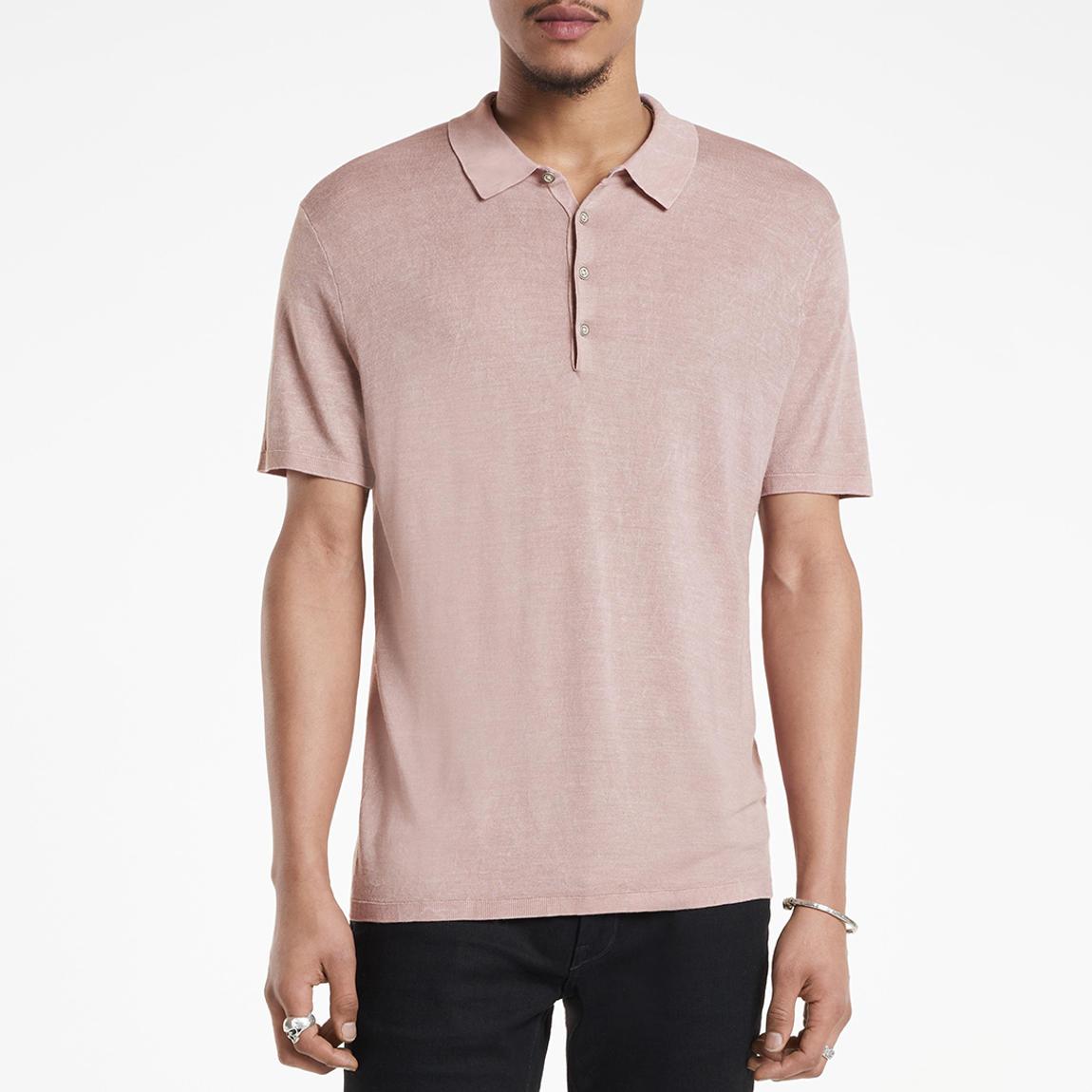 Pink Chatham Regular Fit Merino Wool Polo Shirt main product photo