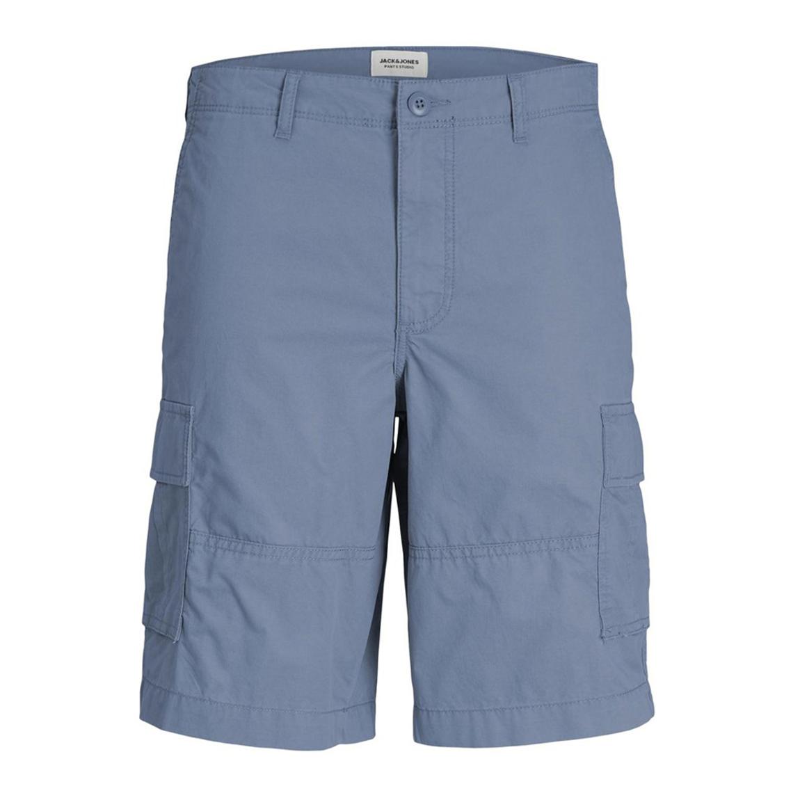 Blue Cargo Cotton Shorts main product photo