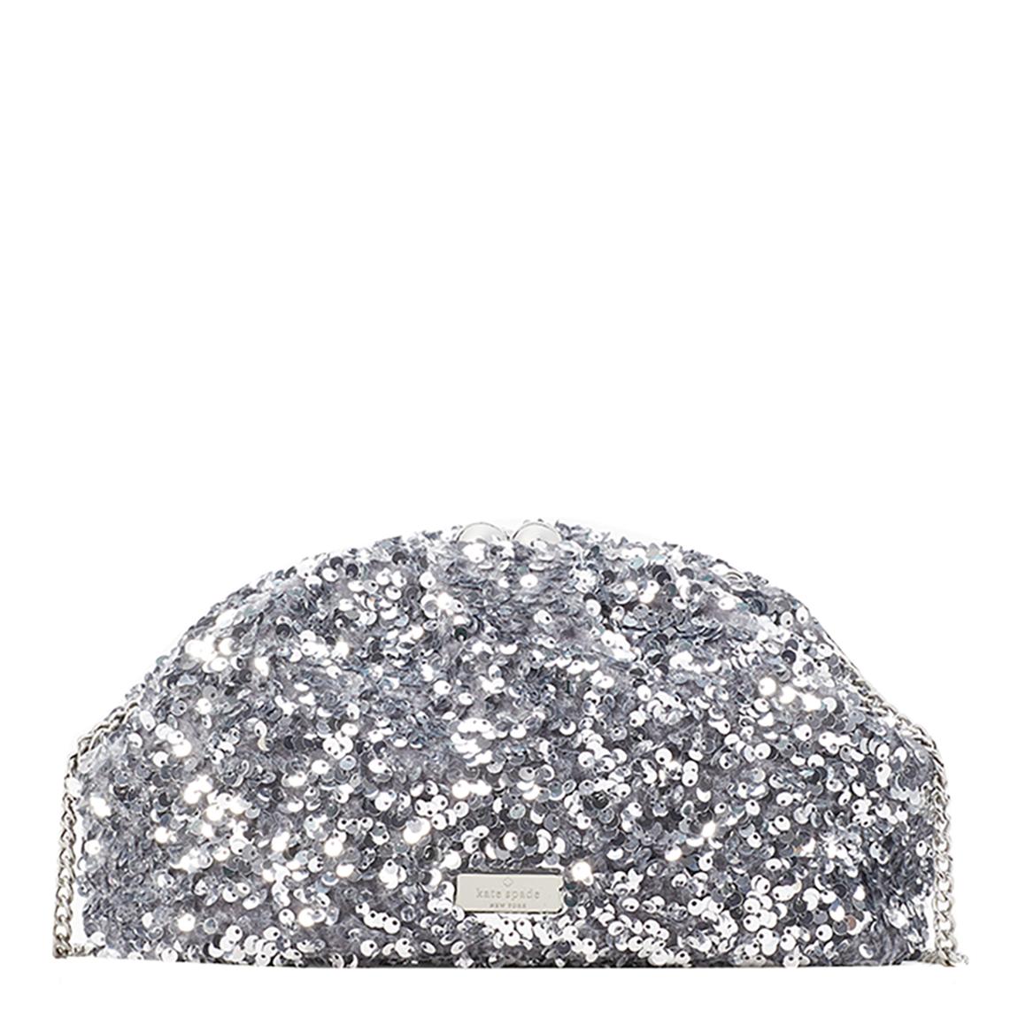 Scrunchy Sequin Fabric Convertible Clutch main product photo