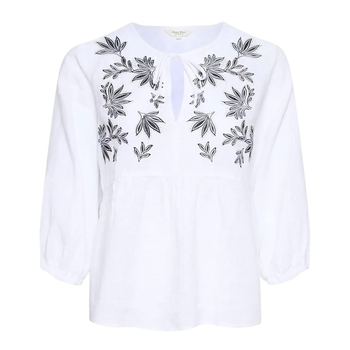 White Linen Blouse main product photo