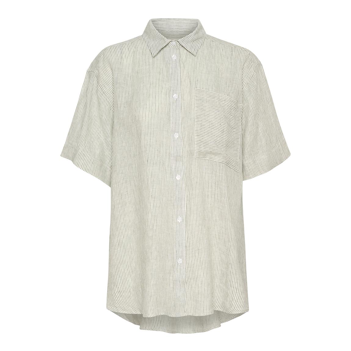 Green Linen Shirt main product photo