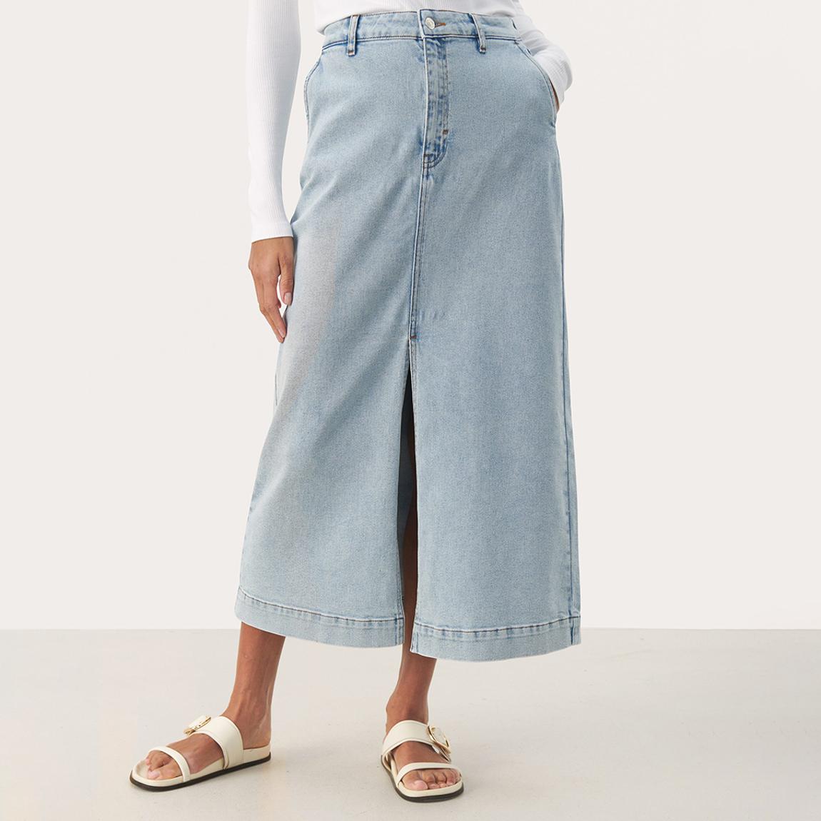 Blue Caliah Midi Skirt main product photo