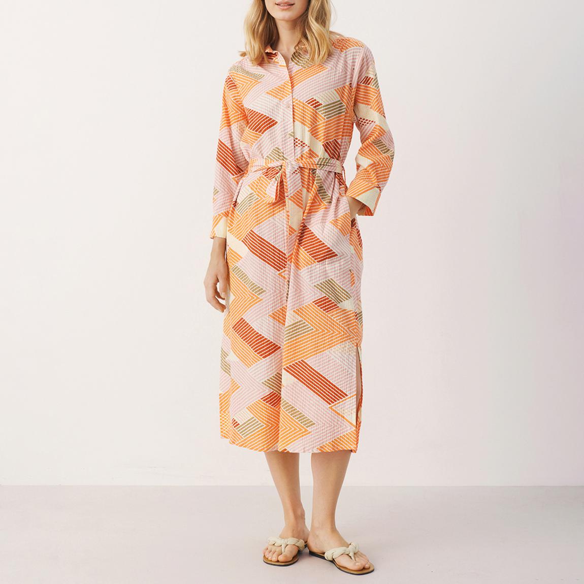 Orange Floral Dress main product photo