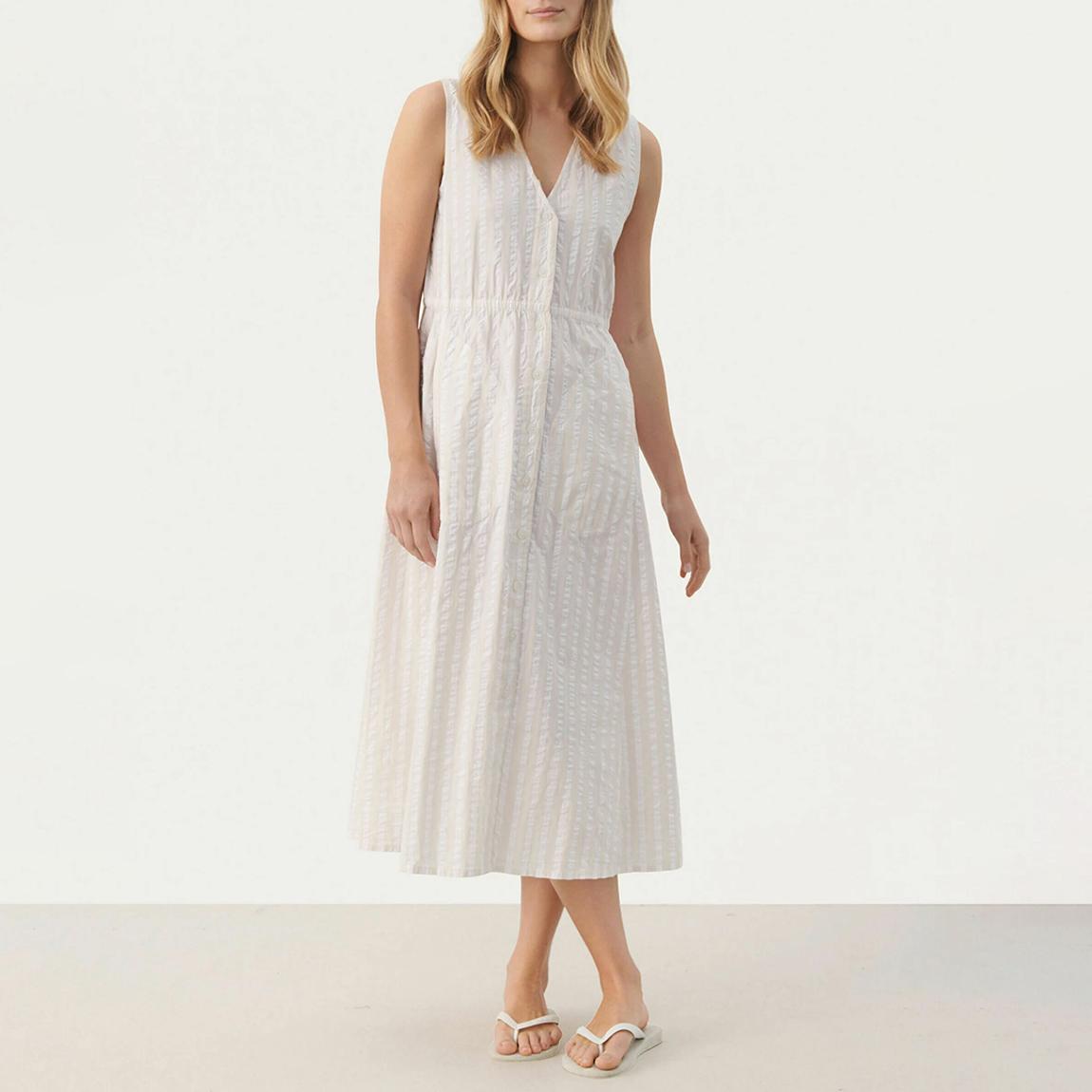 White Cotton Gullfrid Dress main product photo