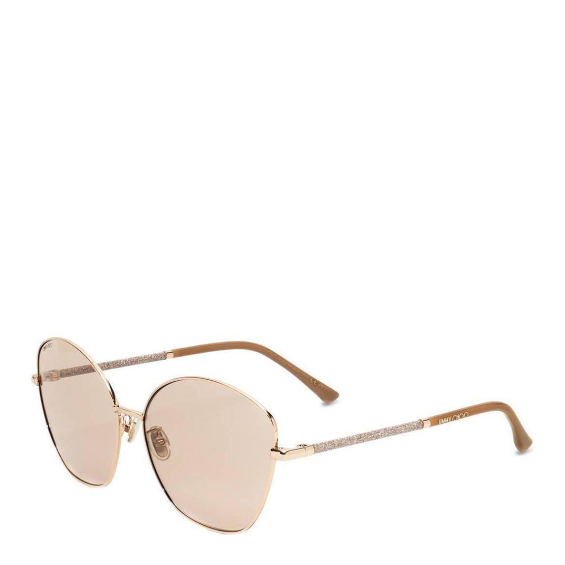Women's Gold Jimmy Choo Sunglasses 63mm main product photo