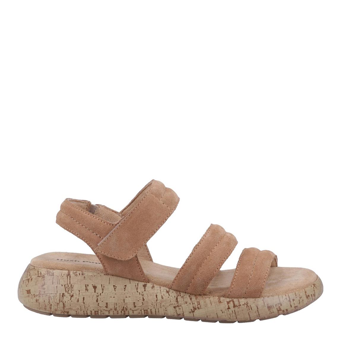 Tan Skye Suede Flat Sandals main product photo