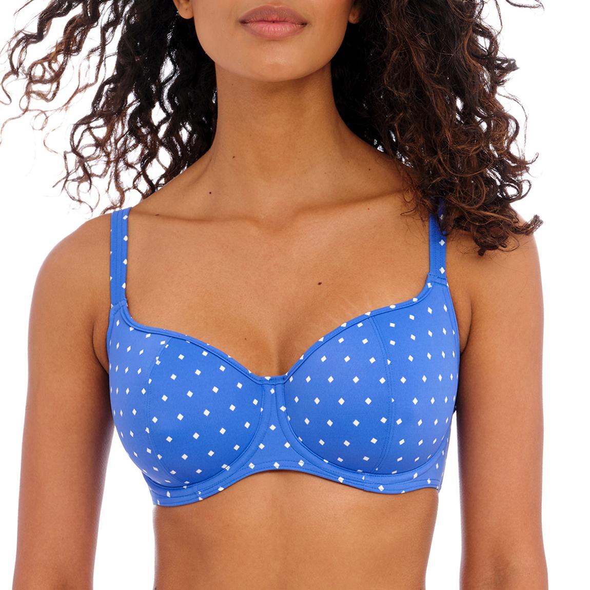 Blue Jewel Cove Sweetheart Bikini Top main product photo