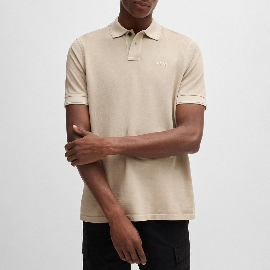 Sand Pique Cotton Polo Shirt main product photo