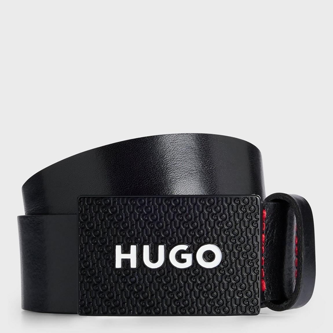 Black Gilao Leather Belt main product photo