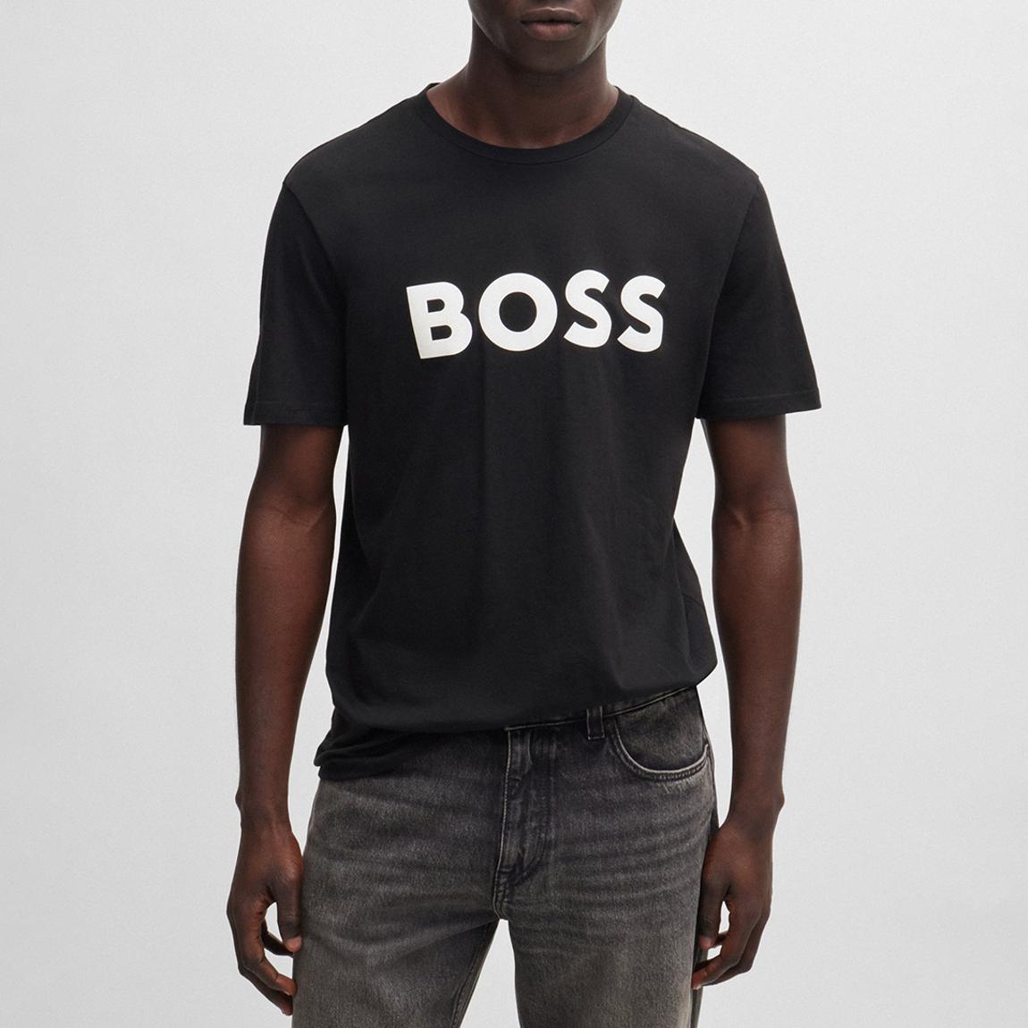 Black Chest Logo Cotton T-Shirt main product photo