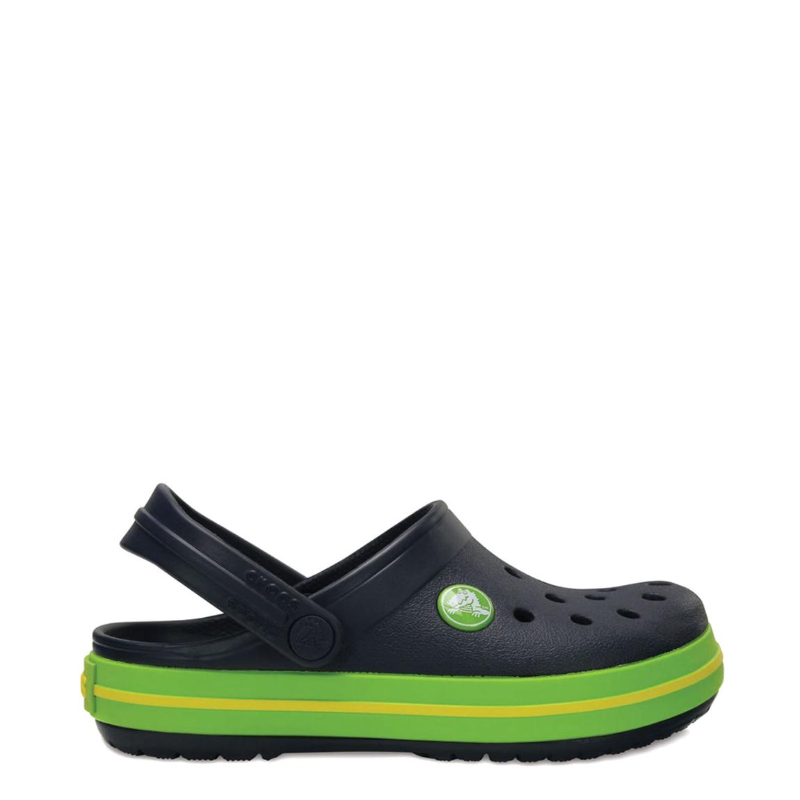 Kid's Navy/Green Clog main product photo
