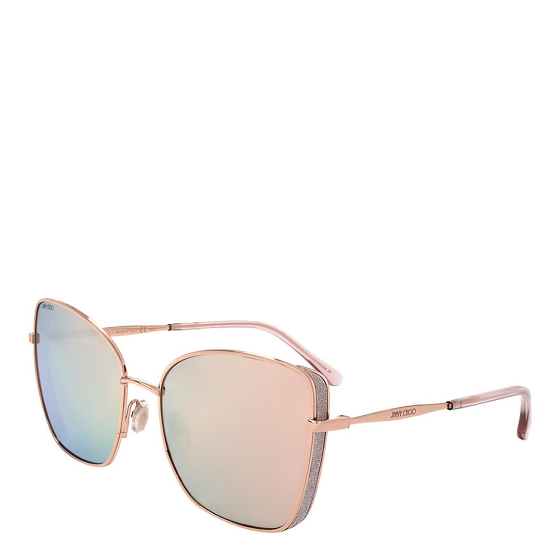 Gold Gradient Square Sunglasses 55mm main product photo