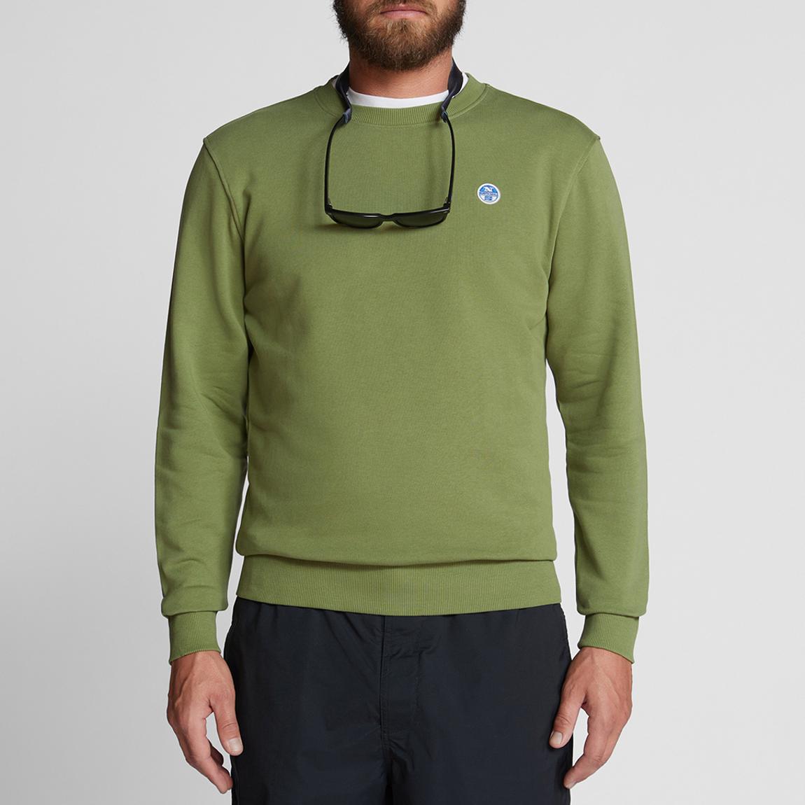 Green Cotton Patch Sweatshirt main product photo