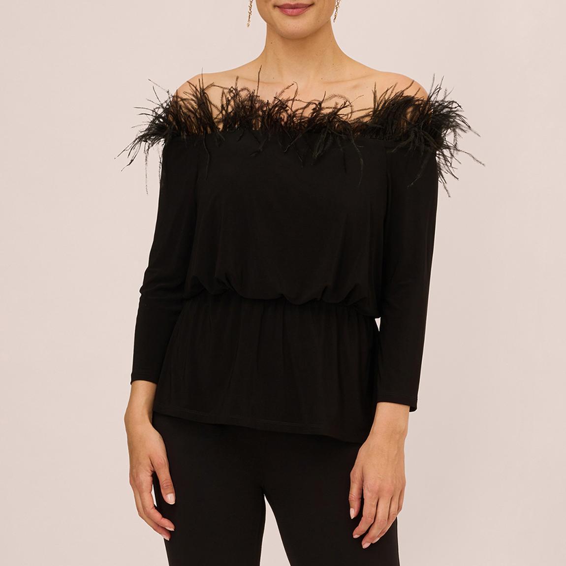 FEATHER JERSEY TOP main product photo