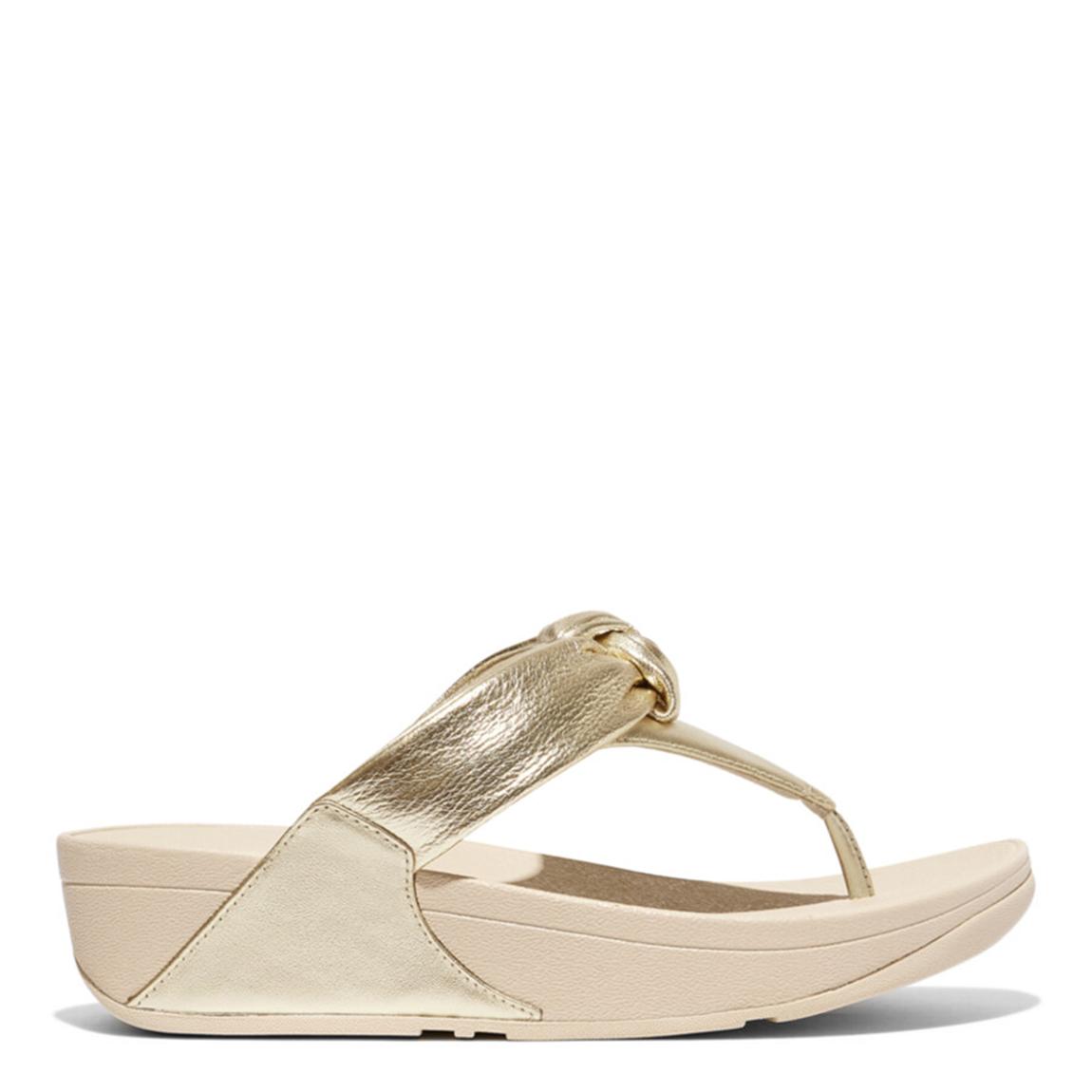 Platino Leather Lulu Padded Knot Toe Post Sandals main product photo