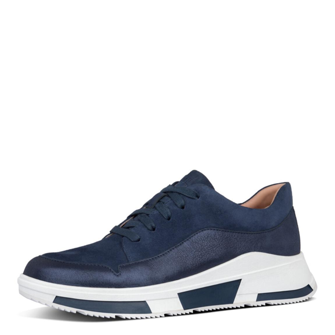 FitFlop Midnight Navy Freya Suede Trainers BrandAlley