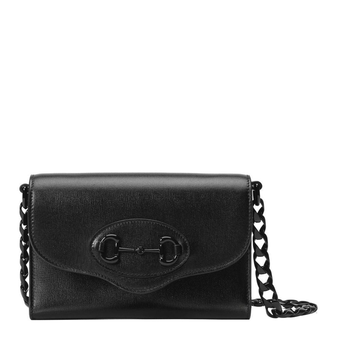 Gucci Black Mini Horsebit 1955 Shoulder Bag main product photo