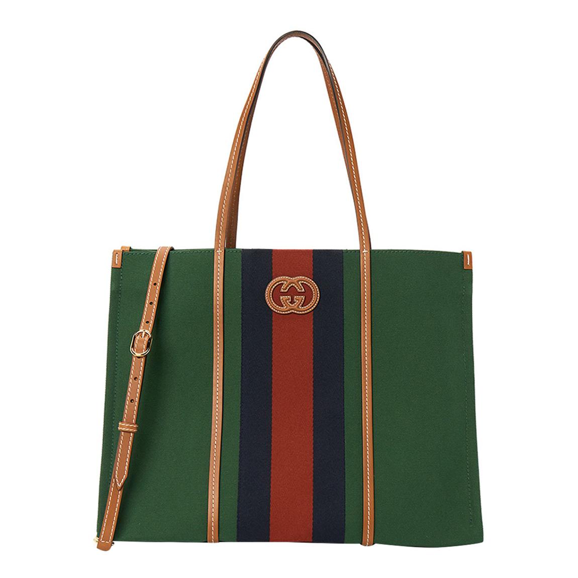 Gucci Green Large Interlocking G Tote Bag main product photo