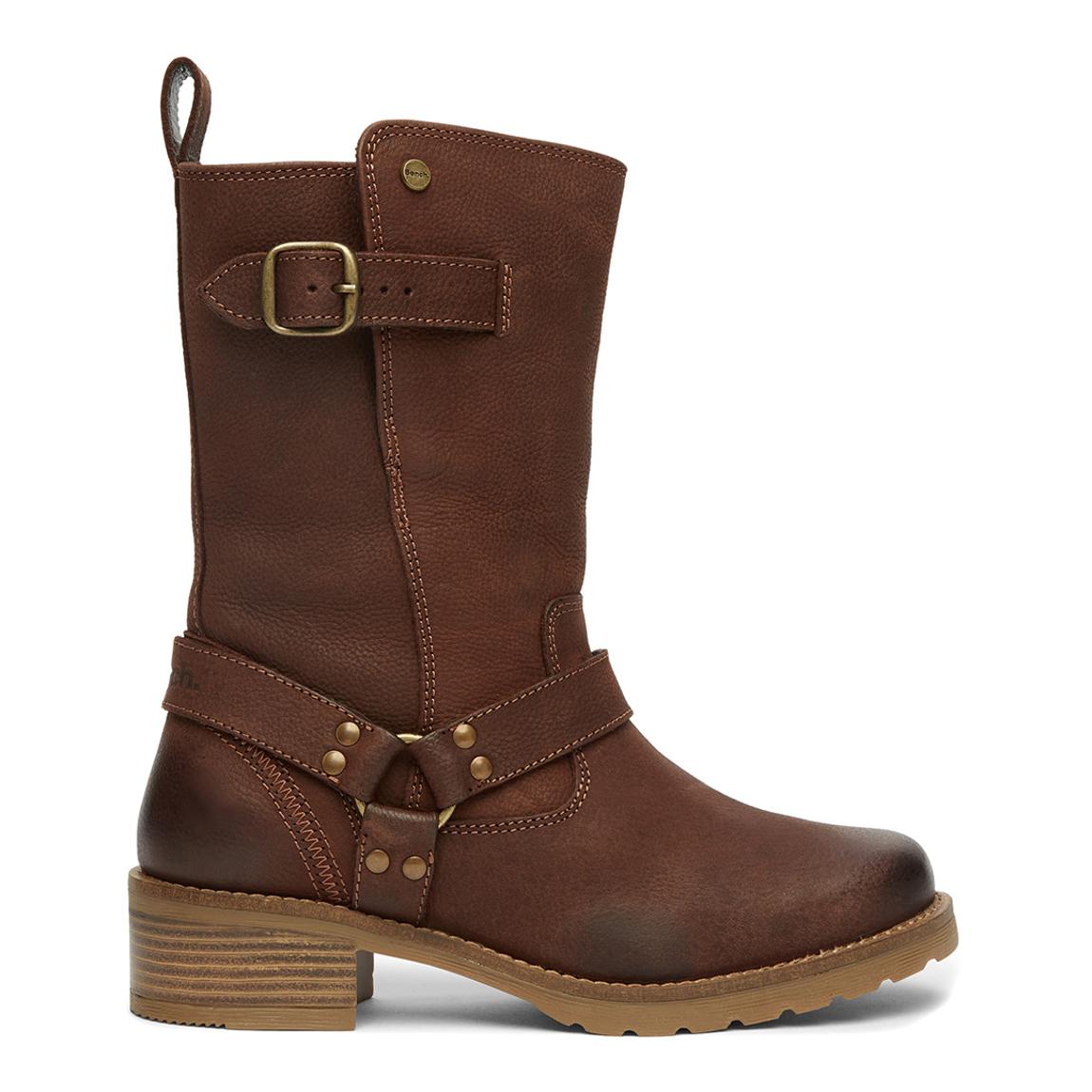 Brown Leather Wardour Biker Boots main product photo