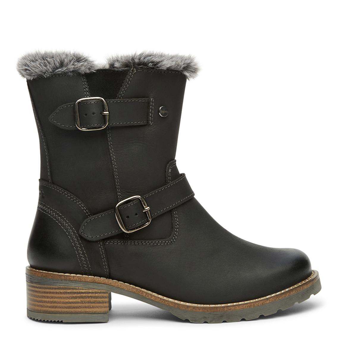 Black Leather Warley Ankle Boots main product photo