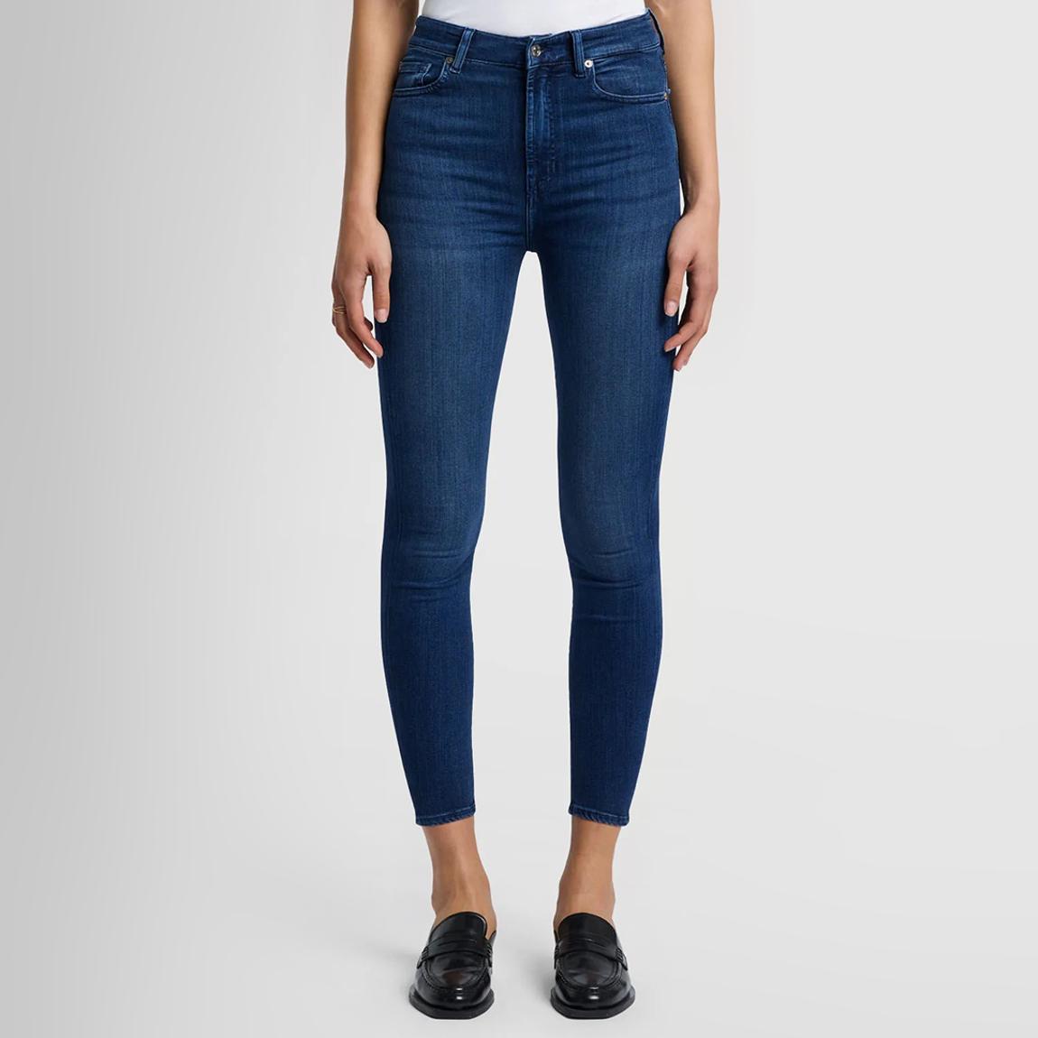 Blue Aubrey Skinny Stretch Jeans main product photo