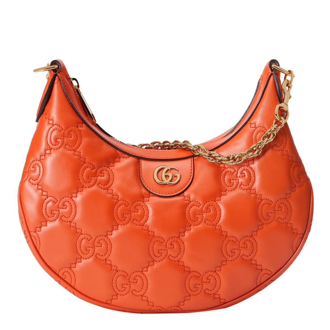 Gucci Orange Matelassé Small Shoulder Bag main product photo