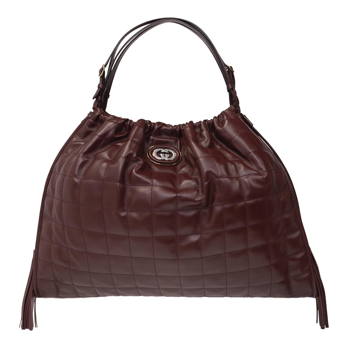Gucci Burgundy Deco Large Tote Bag main product photo