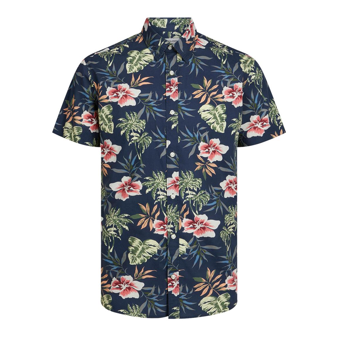 Dark Navy Short Sleeve Cotton Shirt main product photo