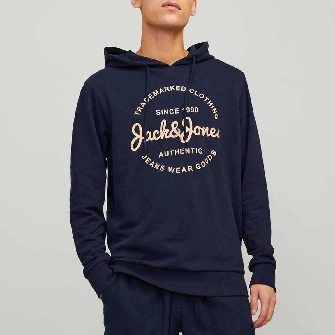 Navy Blazer Cotton Blend Hoodie main product photo