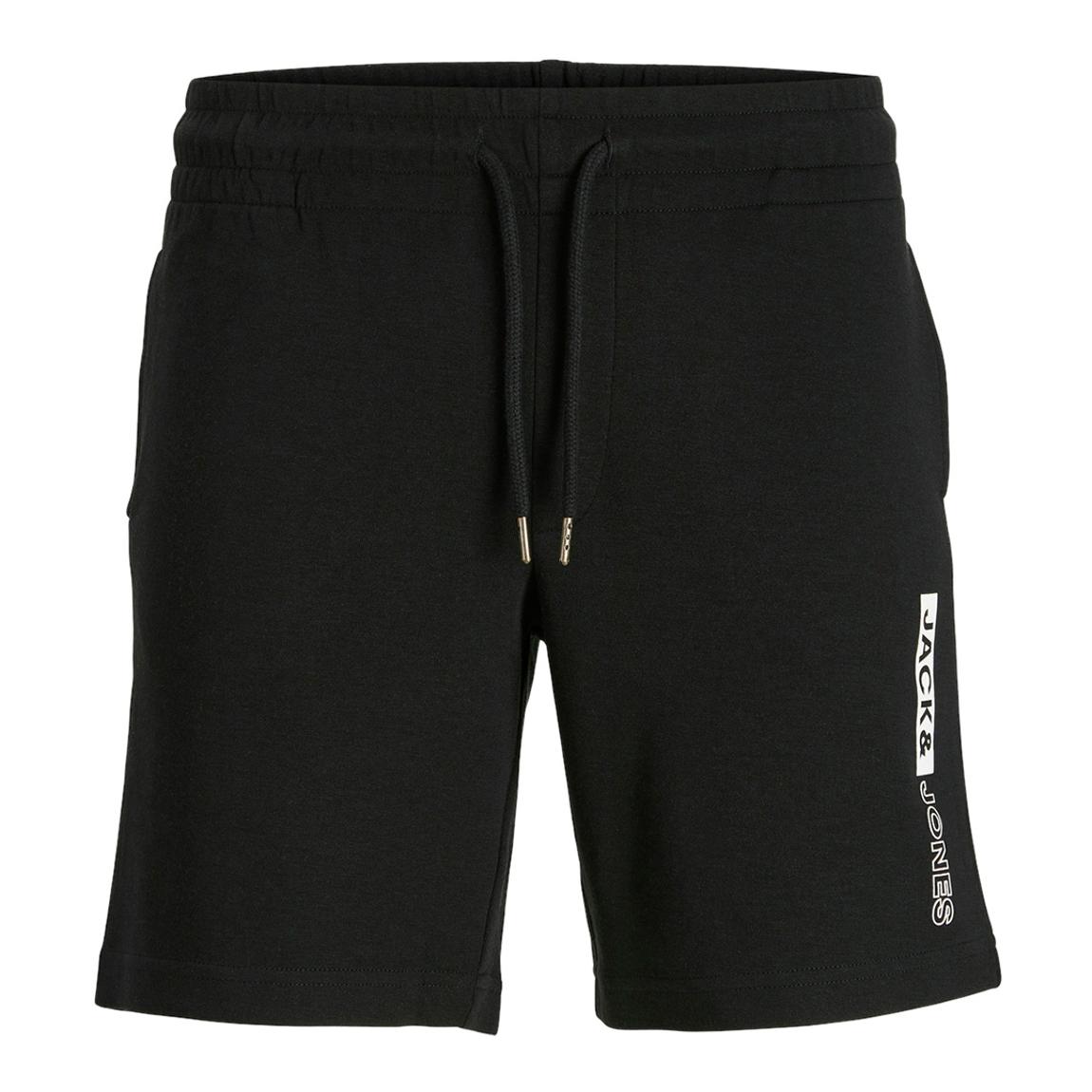 Black Cotton Blend Shorts main product photo