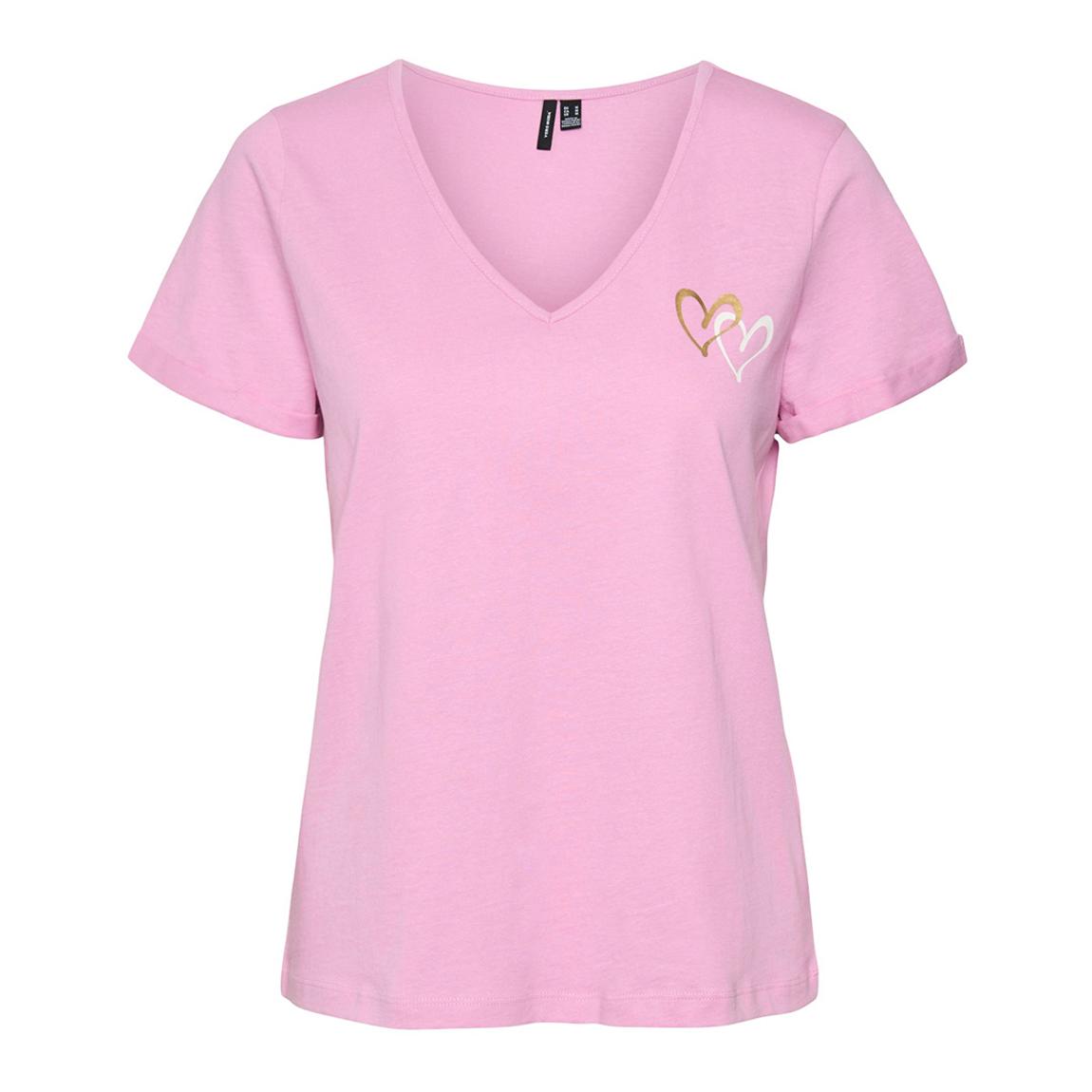 Pastel Lavender V-Neck Organic Cotton T-Shirt main product photo