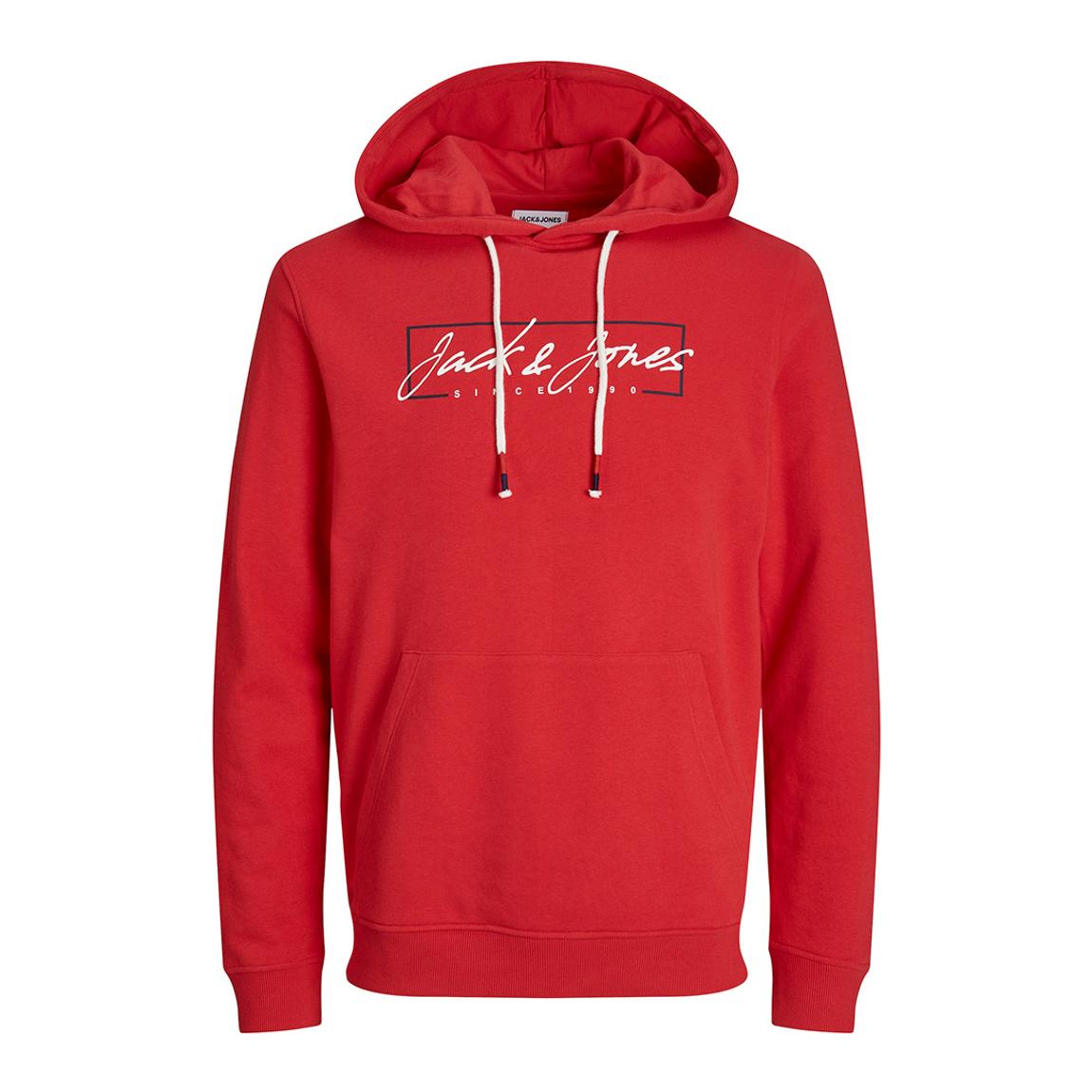 True Red Cotton Blend Hoodie main product photo
