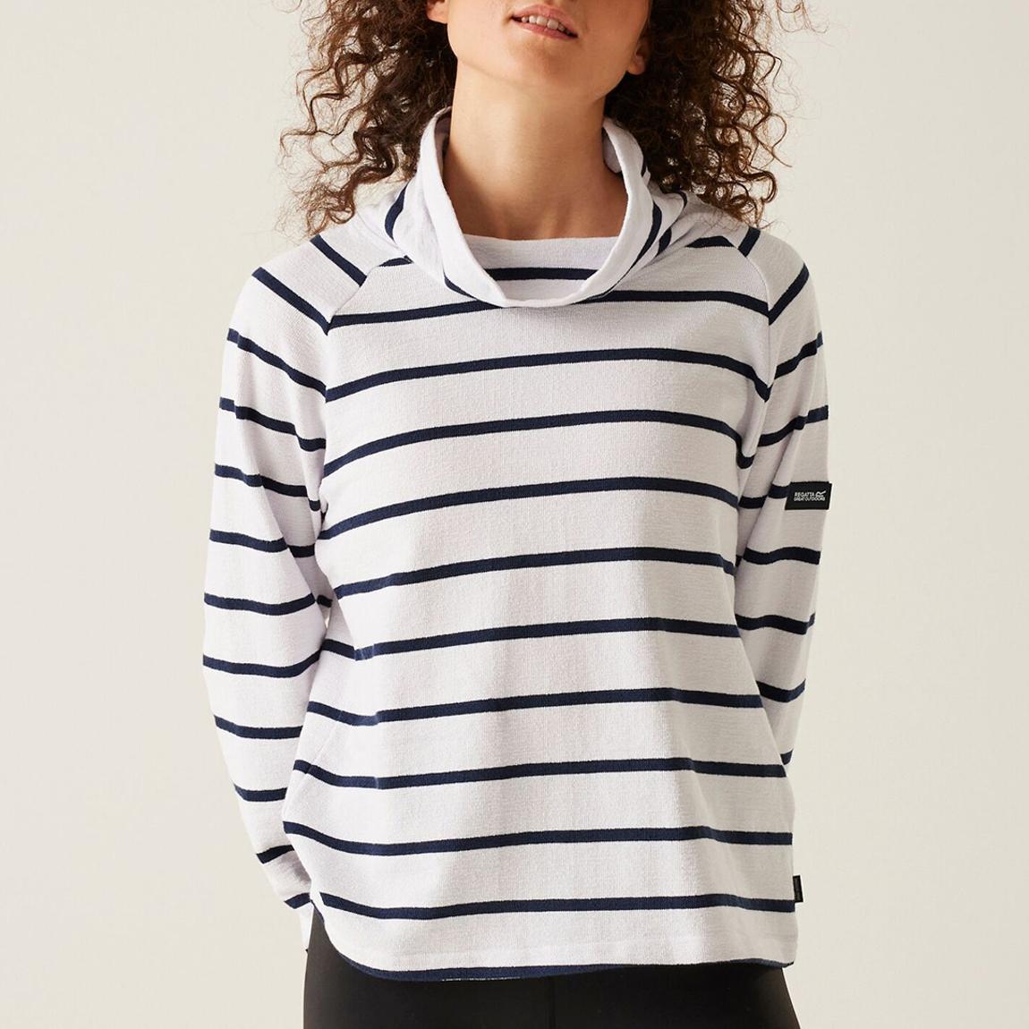 Regatta - White Havendo Stripe Sweatshirt - white main product photo