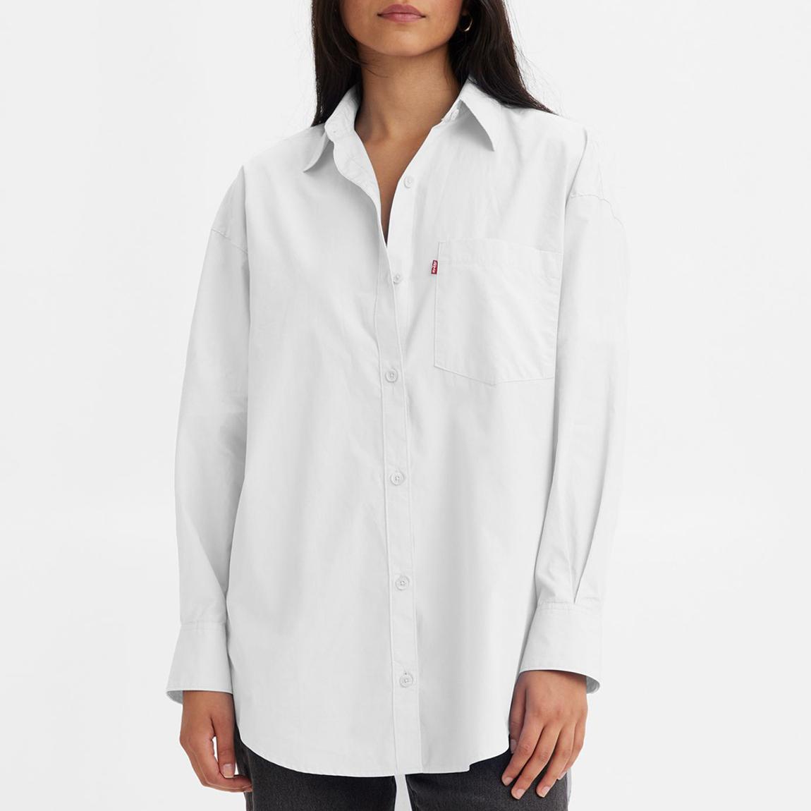 White Nola Cotton Shirt main product photo
