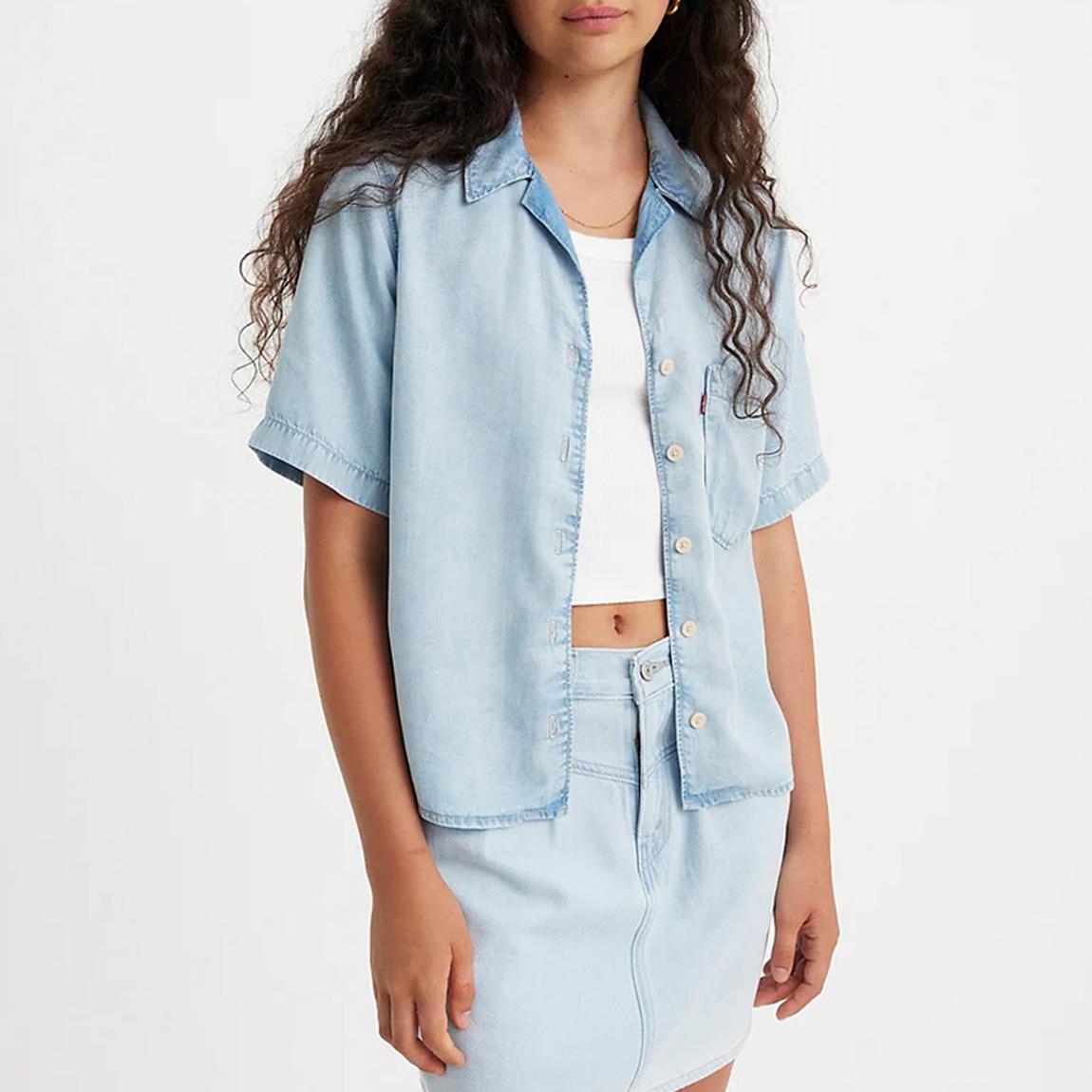 Blue Joyce Short Sleeve Shirt main product photo