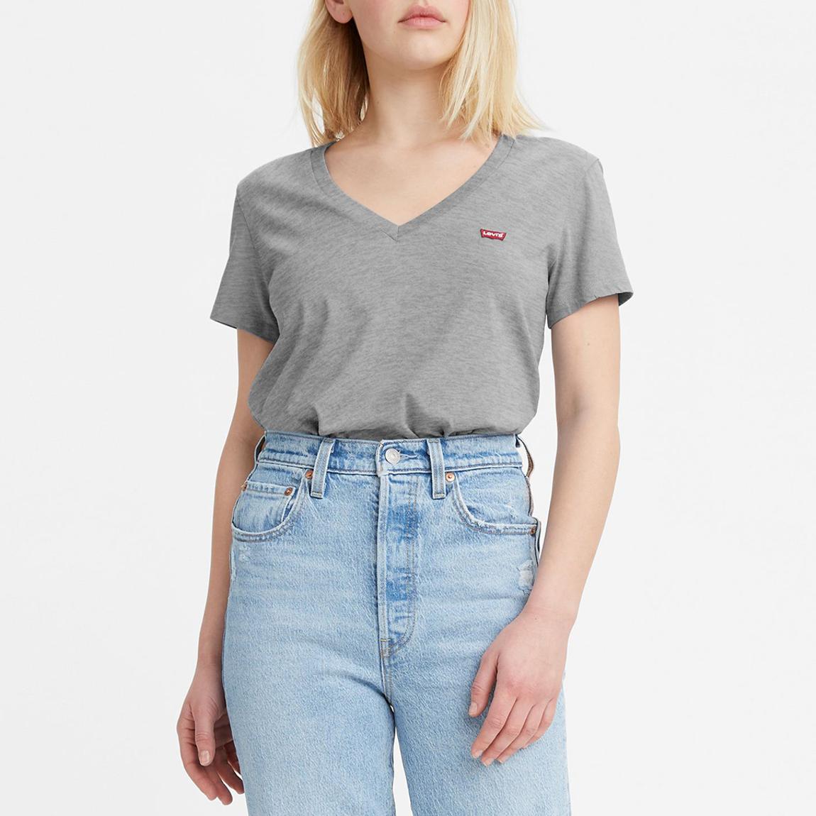 Grey Multi 2 Pack V-Neck Cotton T-Shirt main product photo