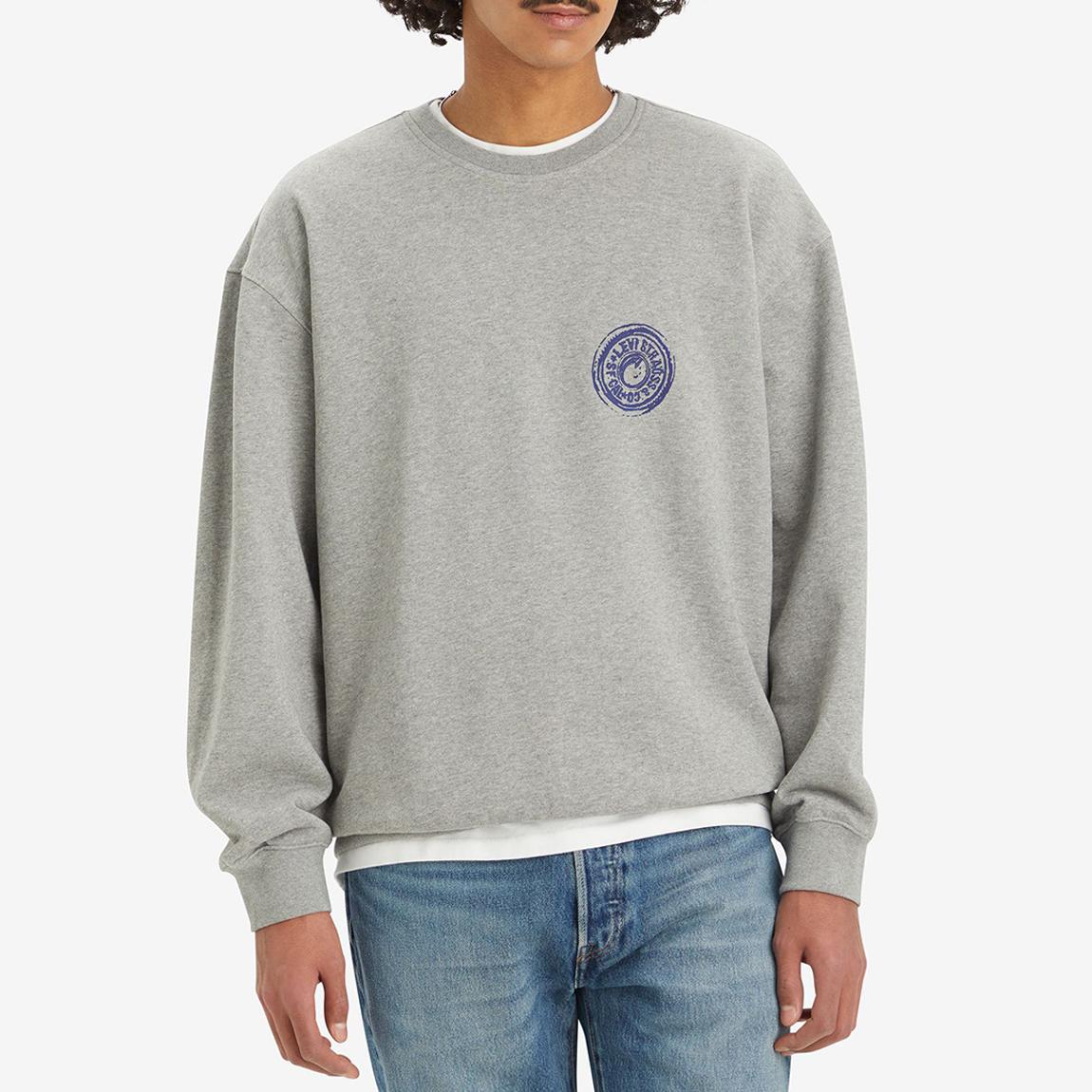 Grey Circle Logo Cotton Sweatshirt main product photo