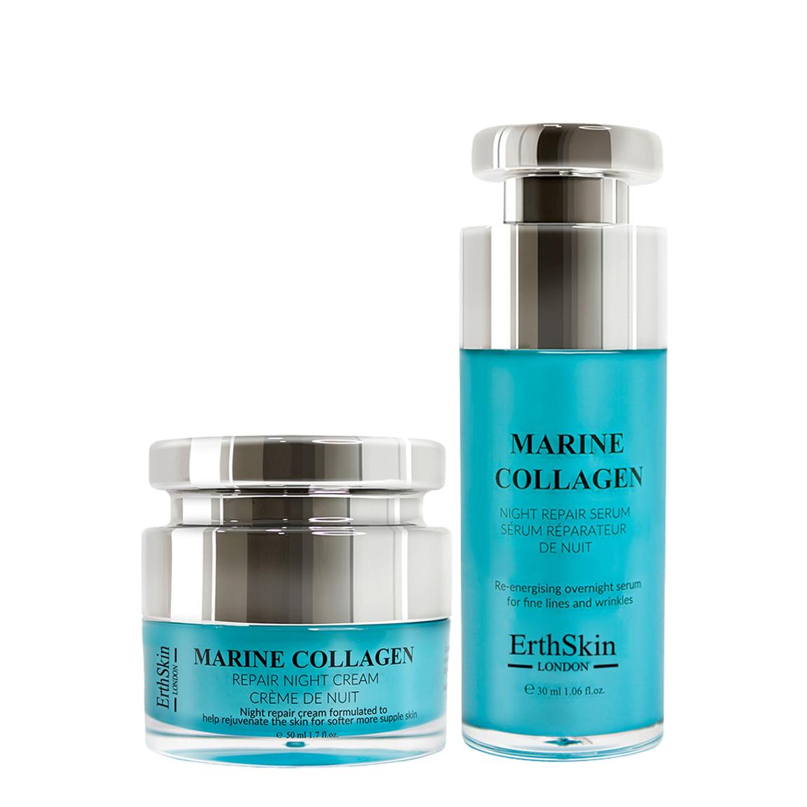 Marine Collagen Night Cream 50ml + Marine Collagen Night Repair Serum 30ml main product photo
