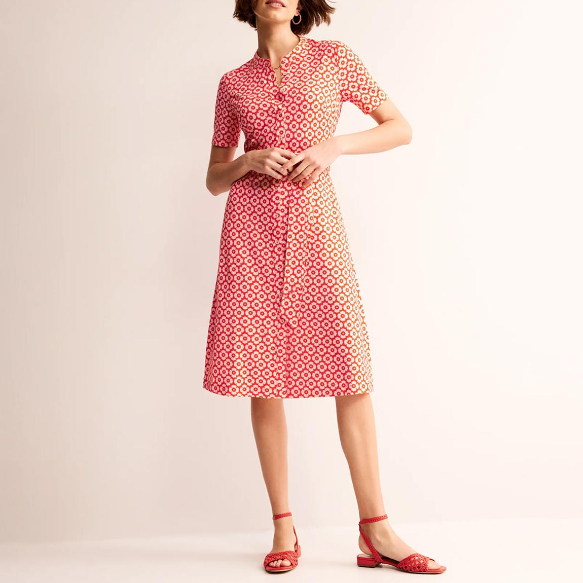 Red Julia Shirt Dress main product photo