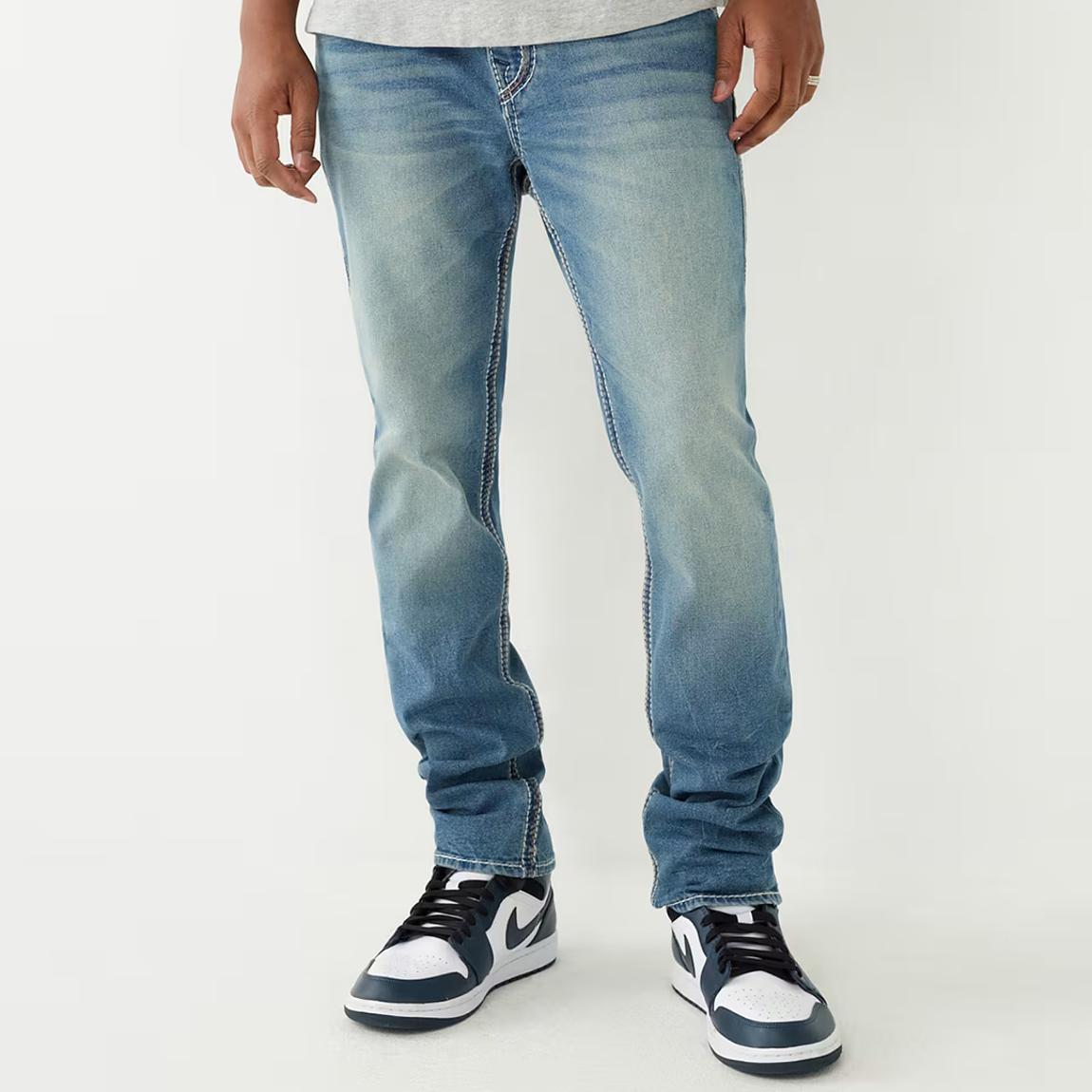 Washed Blue Slim Stretch Jeans main product photo