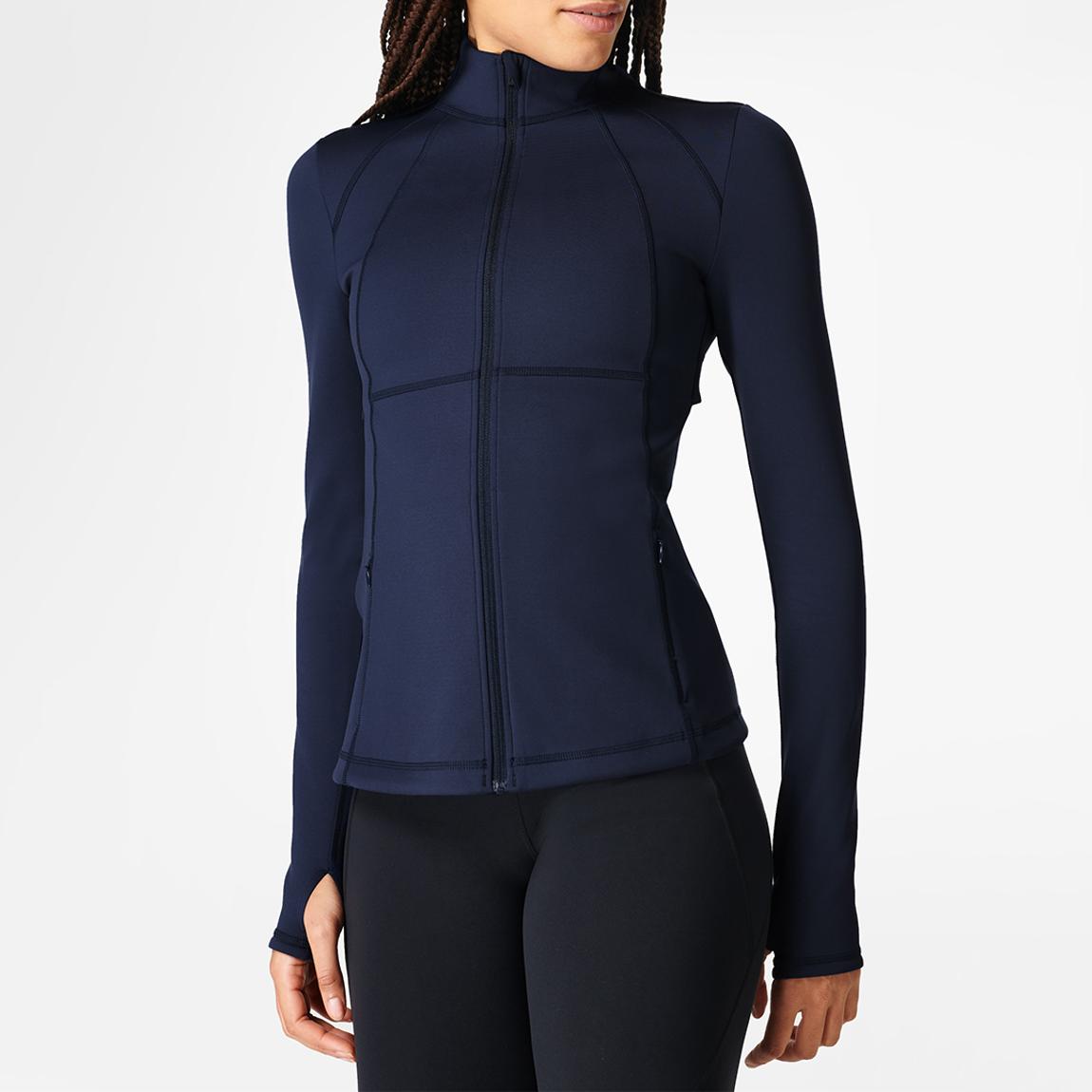 Navy Blue Power Boost Workout Zip Through main product photo