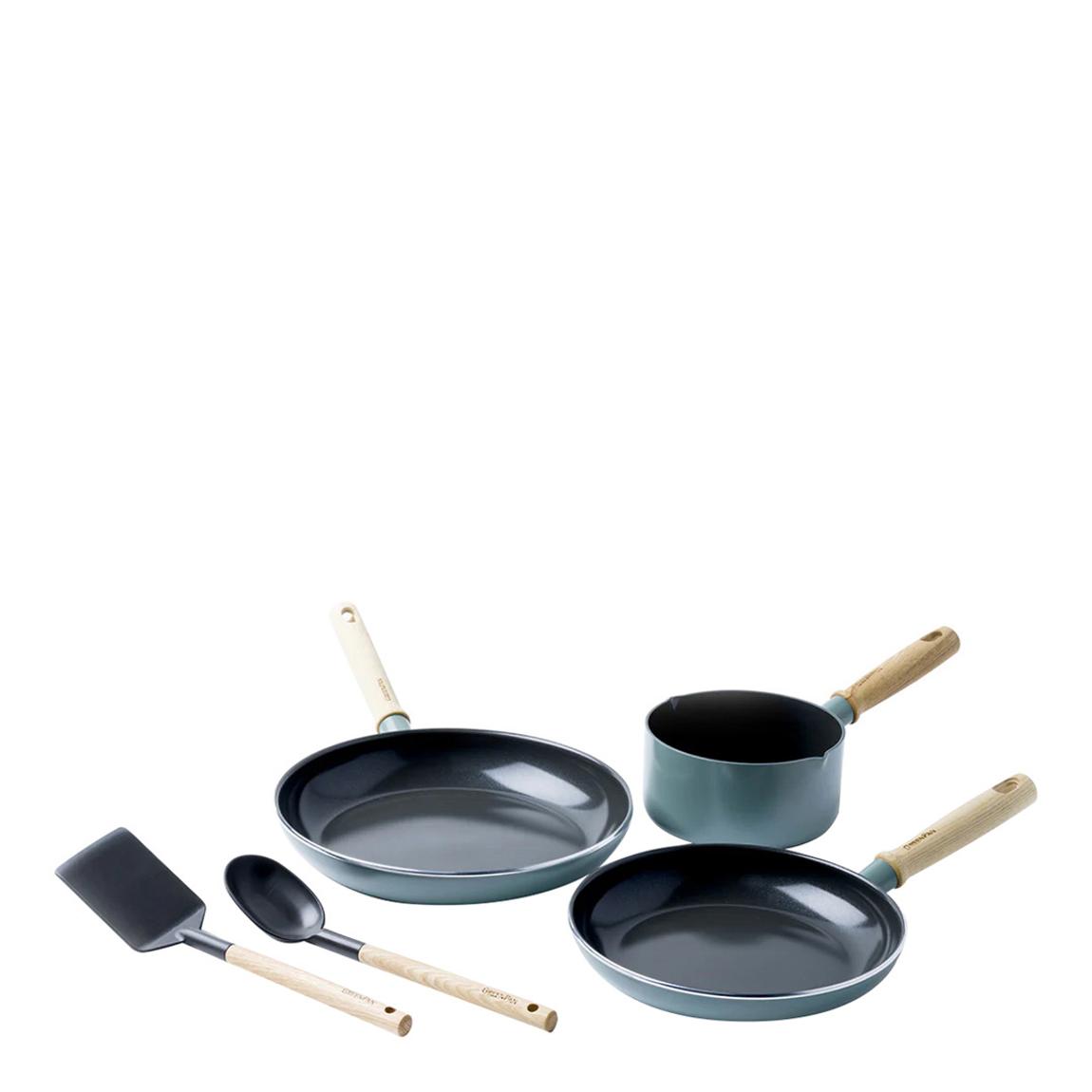 5 Piece Blue Mayflower Pan Set main product photo