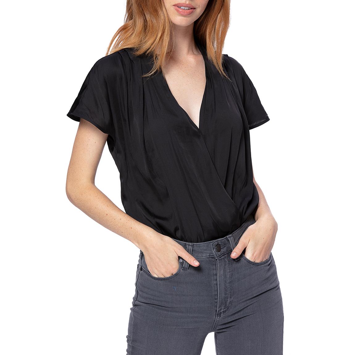 Black Wrap Dijon Bodysuit main product photo