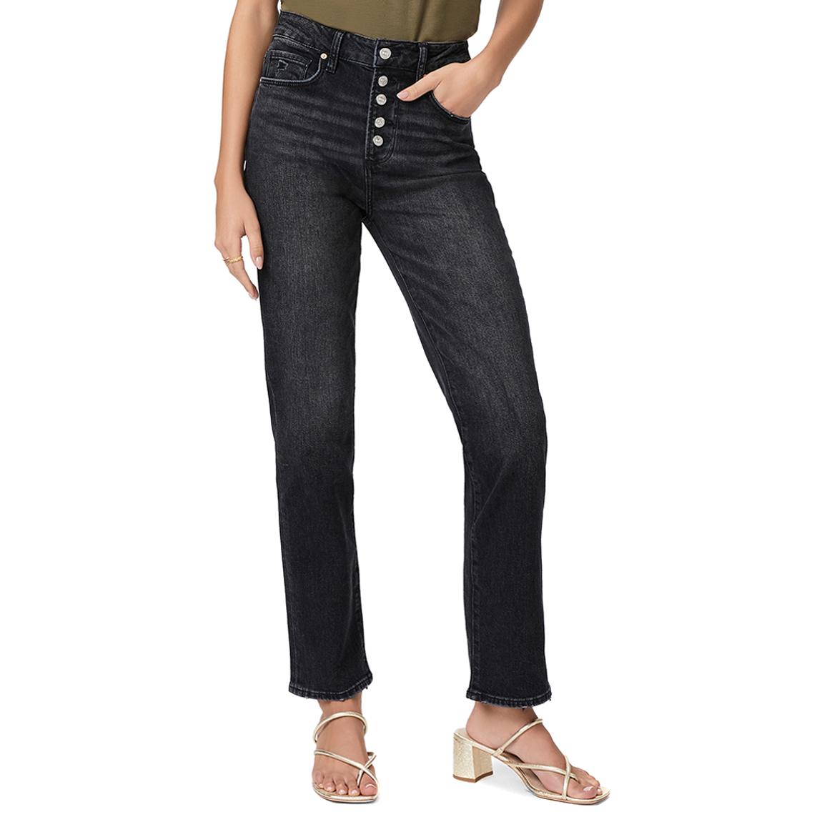 Washed Black Stella Straight Leg Jeans main product photo