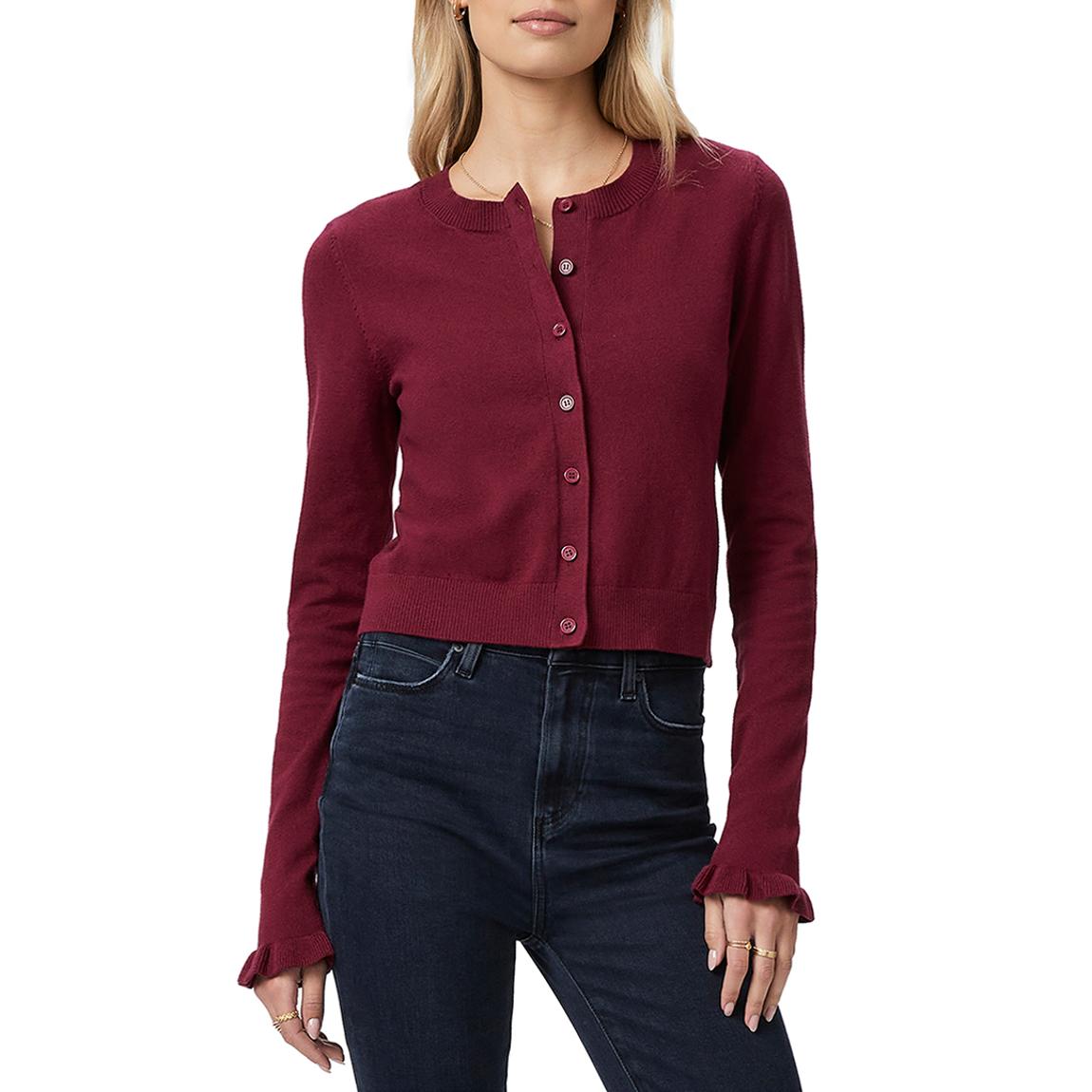 Burgundy Pomeline Cardigan main product photo