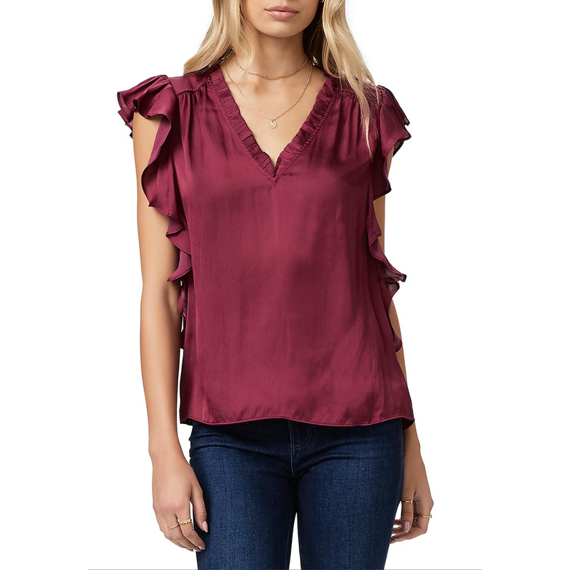 Burgundy Sleevless Genie Blouse main product photo