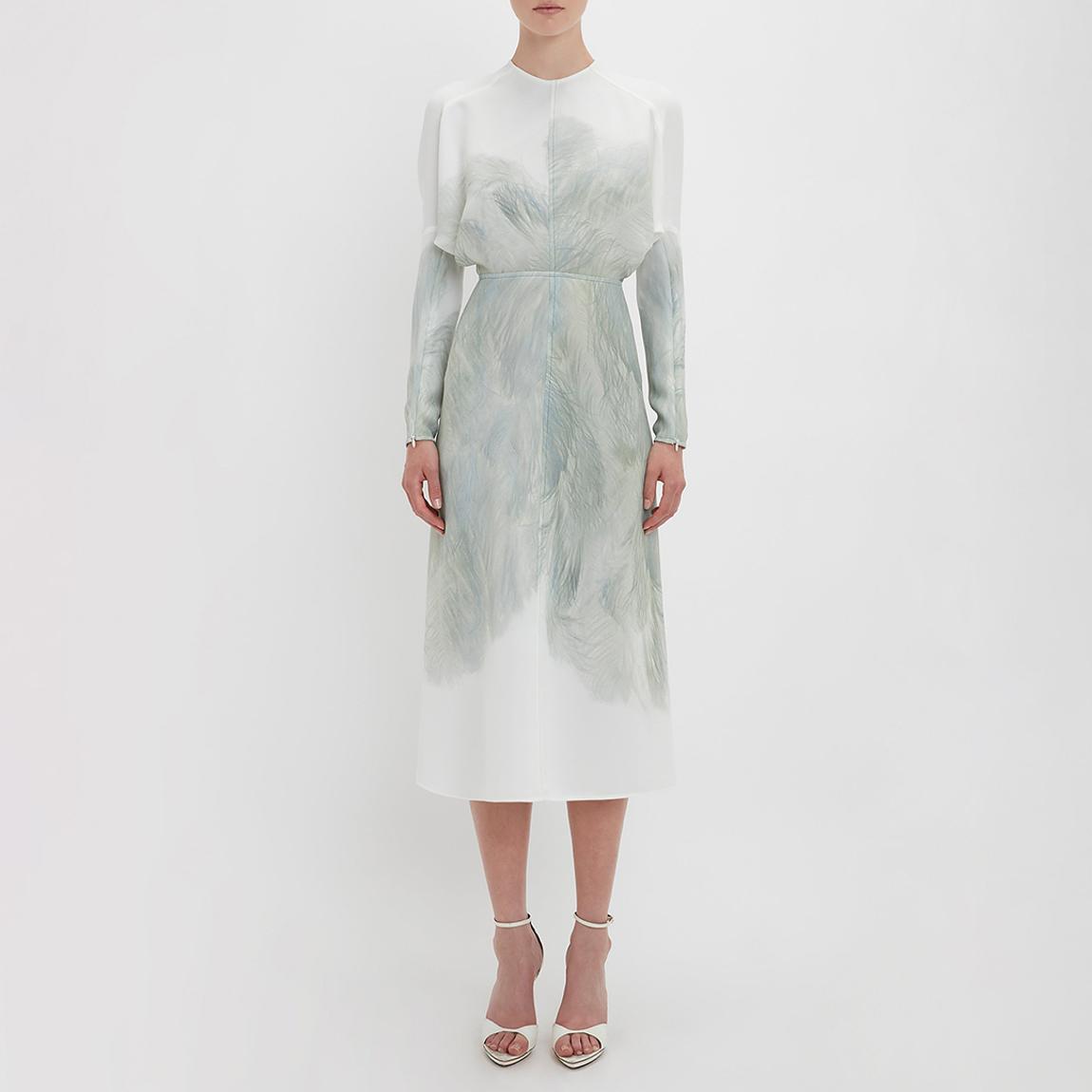 White Dolman Midi Dress main product photo