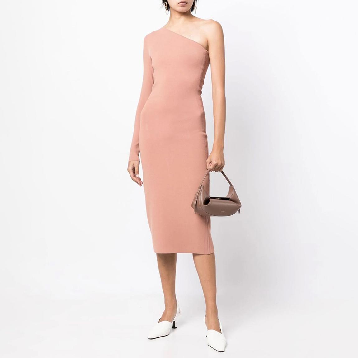Pink VB Body One Shoulder Midi Dress main product photo