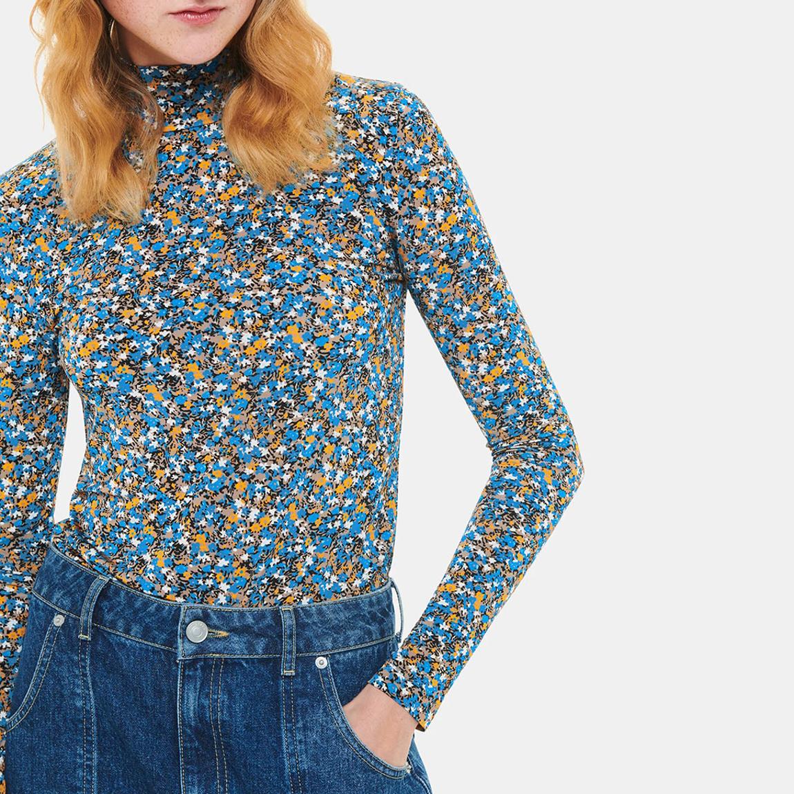 Multi Ditsy Floral Slinky High Neck main product photo